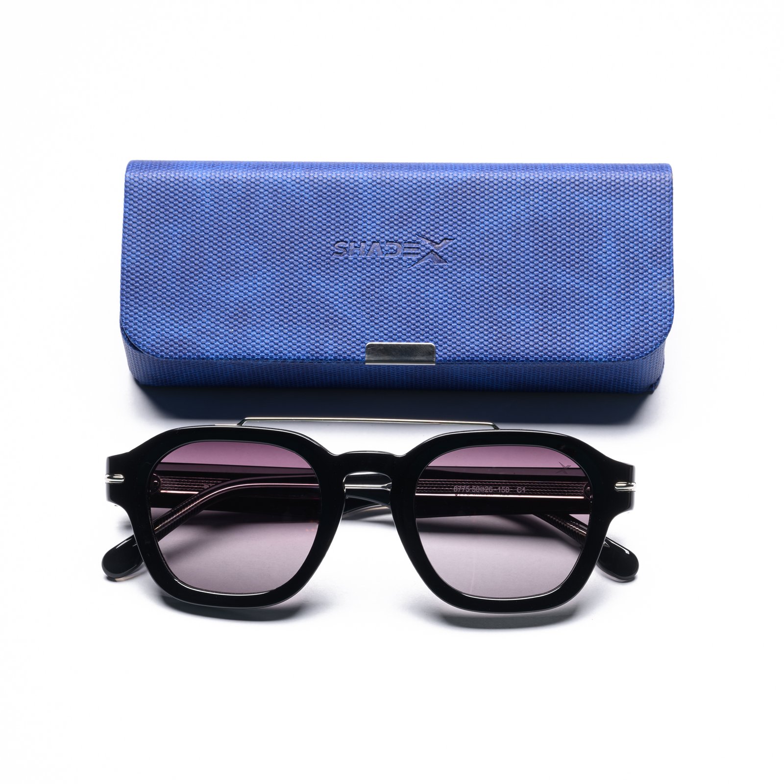 ShadeX Neo Classic Sunglasses – Model 8775 | C1 – Glossy Black - Image 5