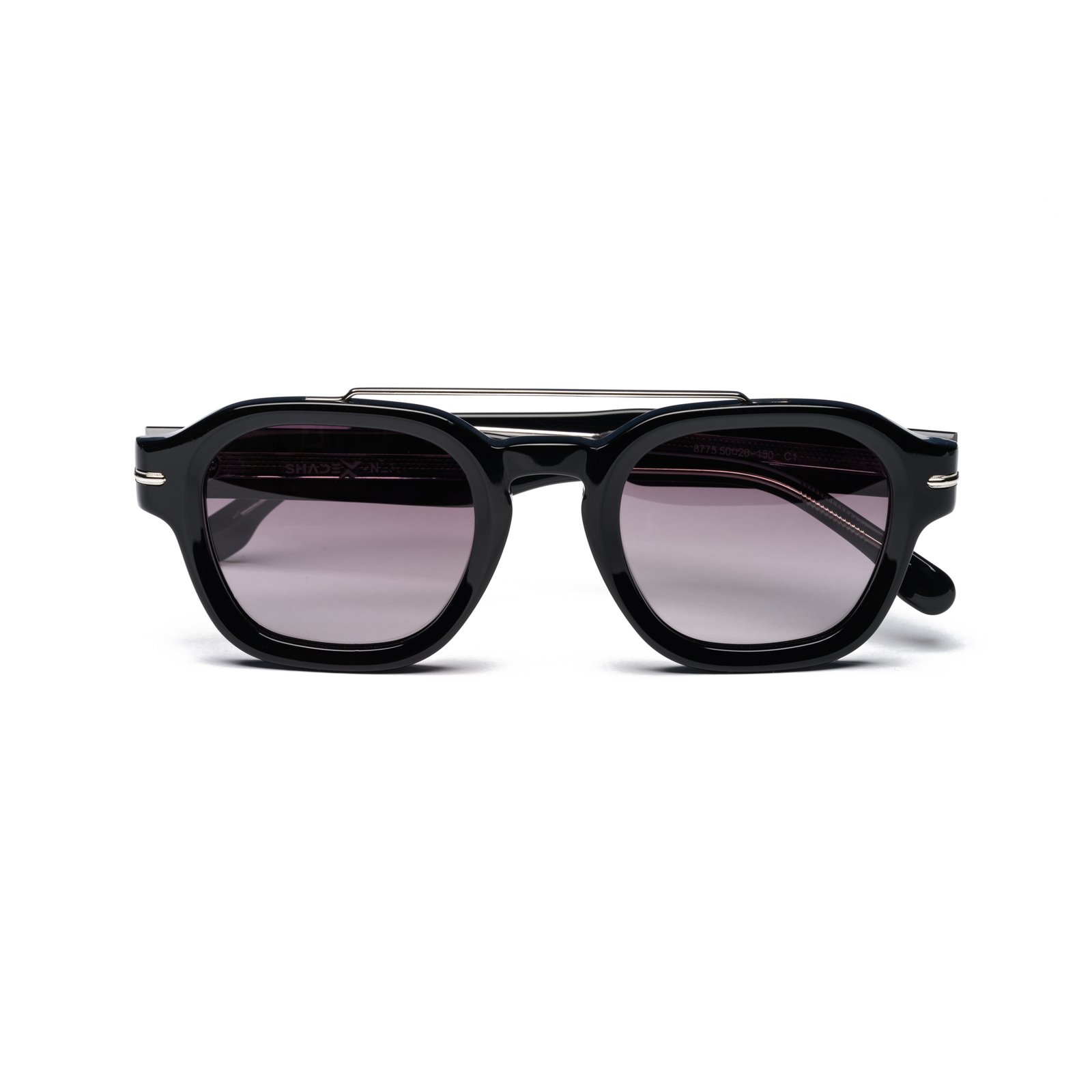 ShadeX Neo Classic Sunglasses – Model 8775 | C1 – Glossy Black