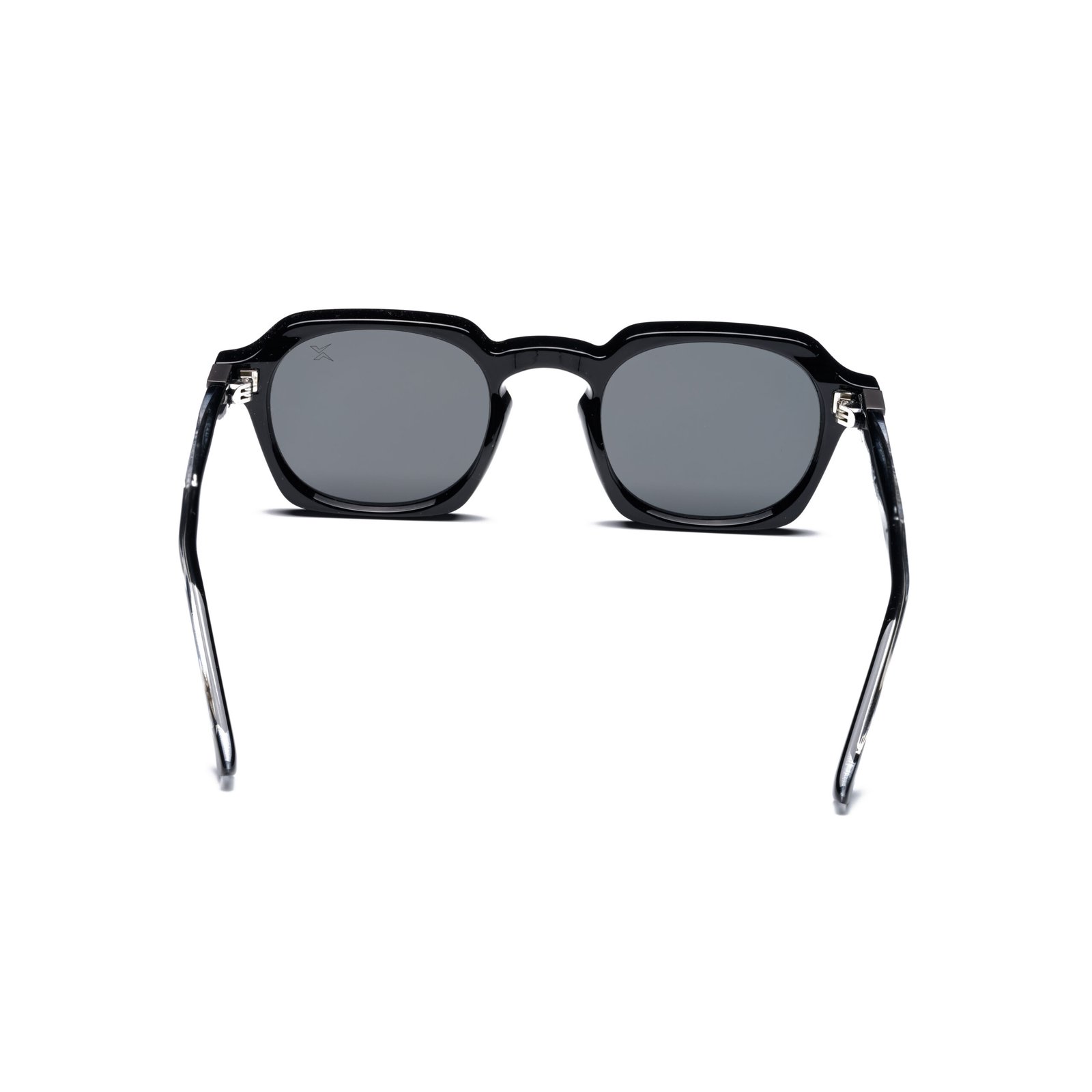 G Geometric Square Double Bridge Sunglasses – Model 10823 | C1 – Glossy Black - Image 4