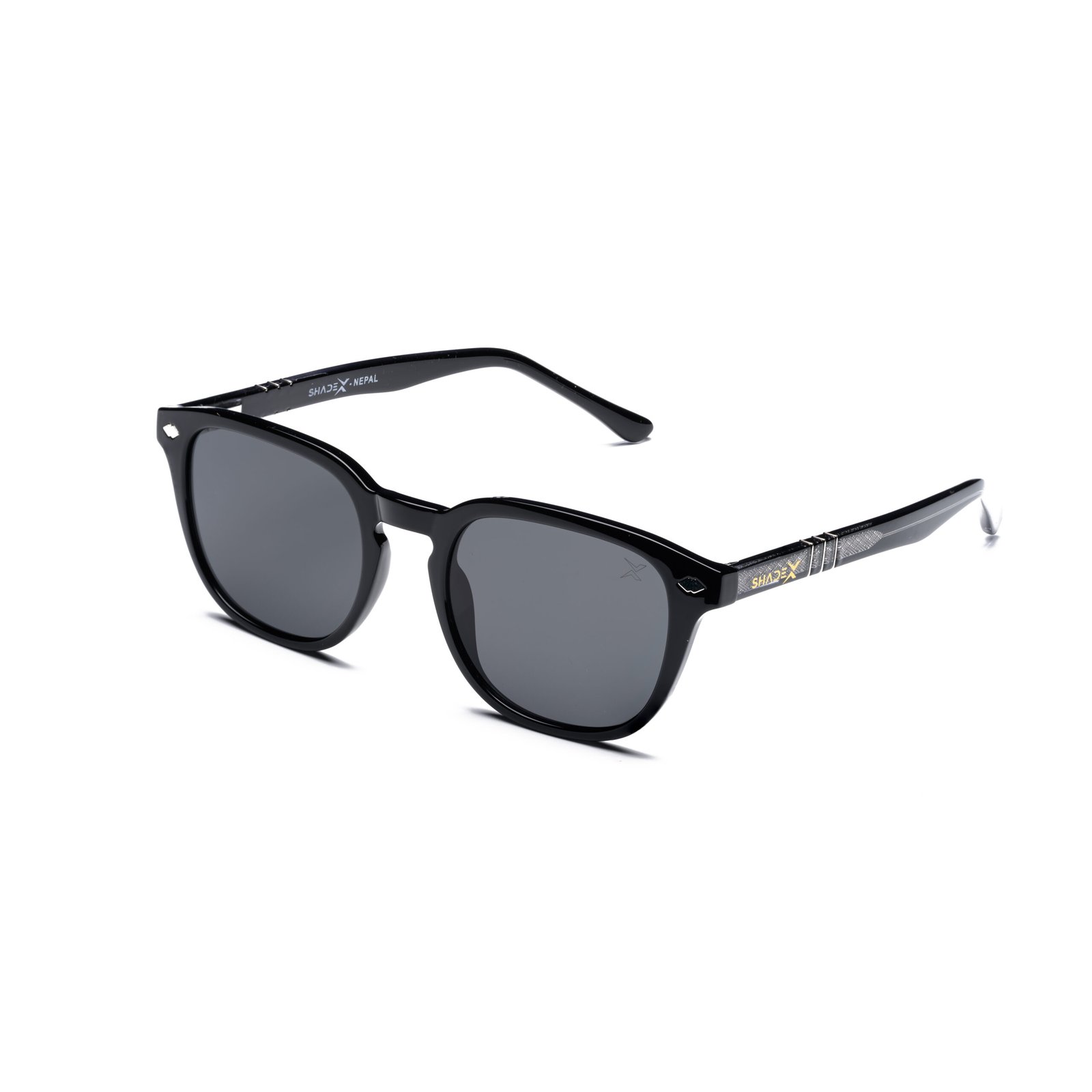 Neo Classic Sunglasses – Model 6510 | C5 – Glossy Black / Smoke Grey - Image 3