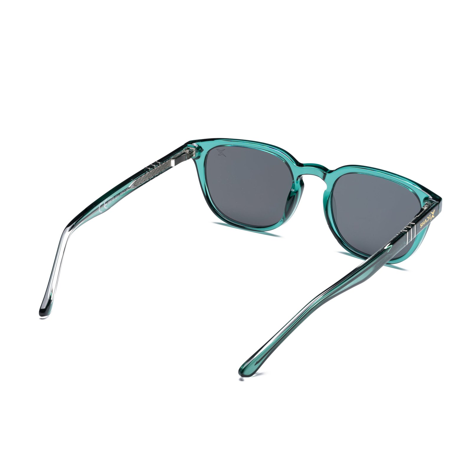 Neo Classic Sunglasses – Model 6510 | C6 – Transparent Teal / Smoke Grey - Image 5