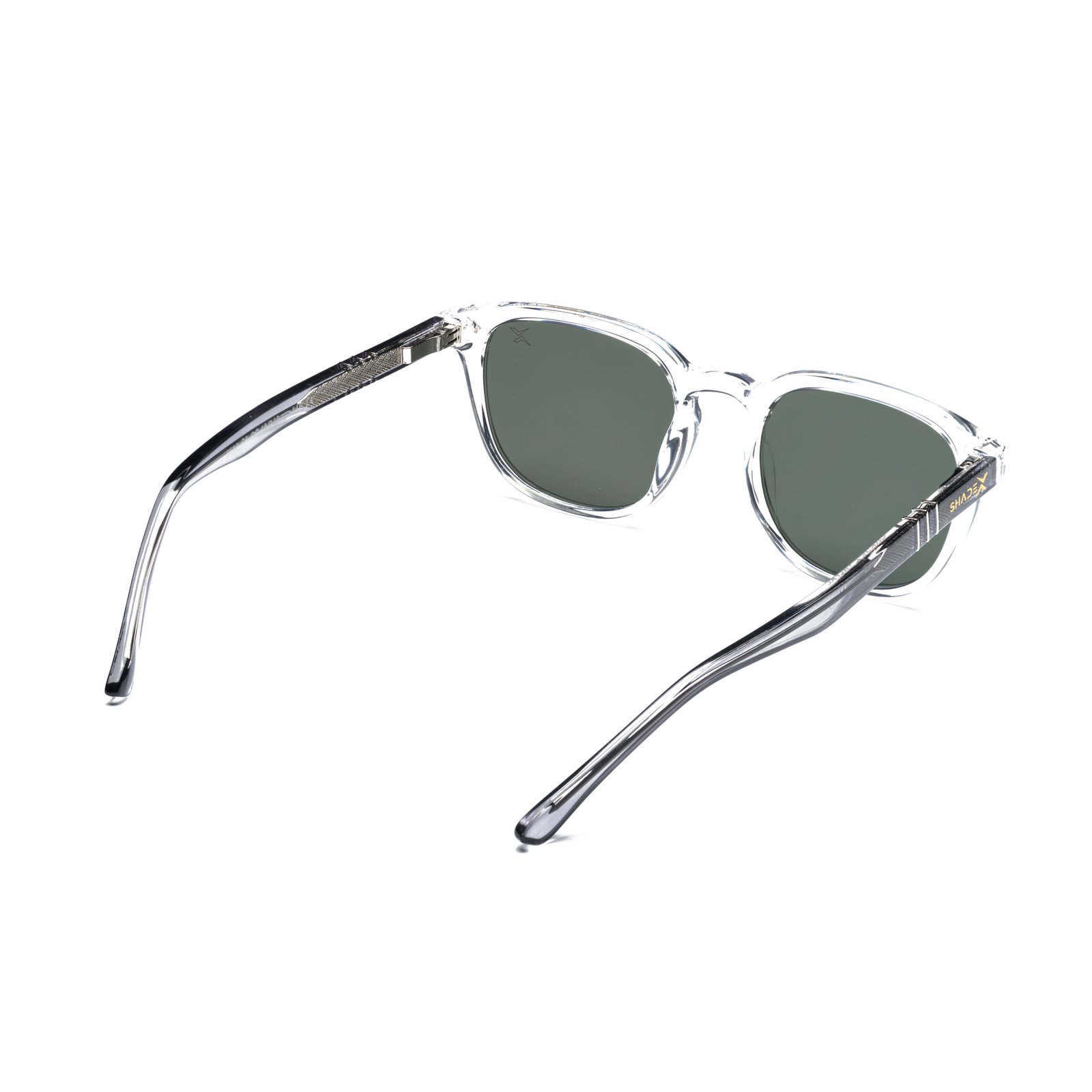 Neo Classic Sunglasses – Model 6510 | C4 – Crystal Clear / Dark Green - Image 5