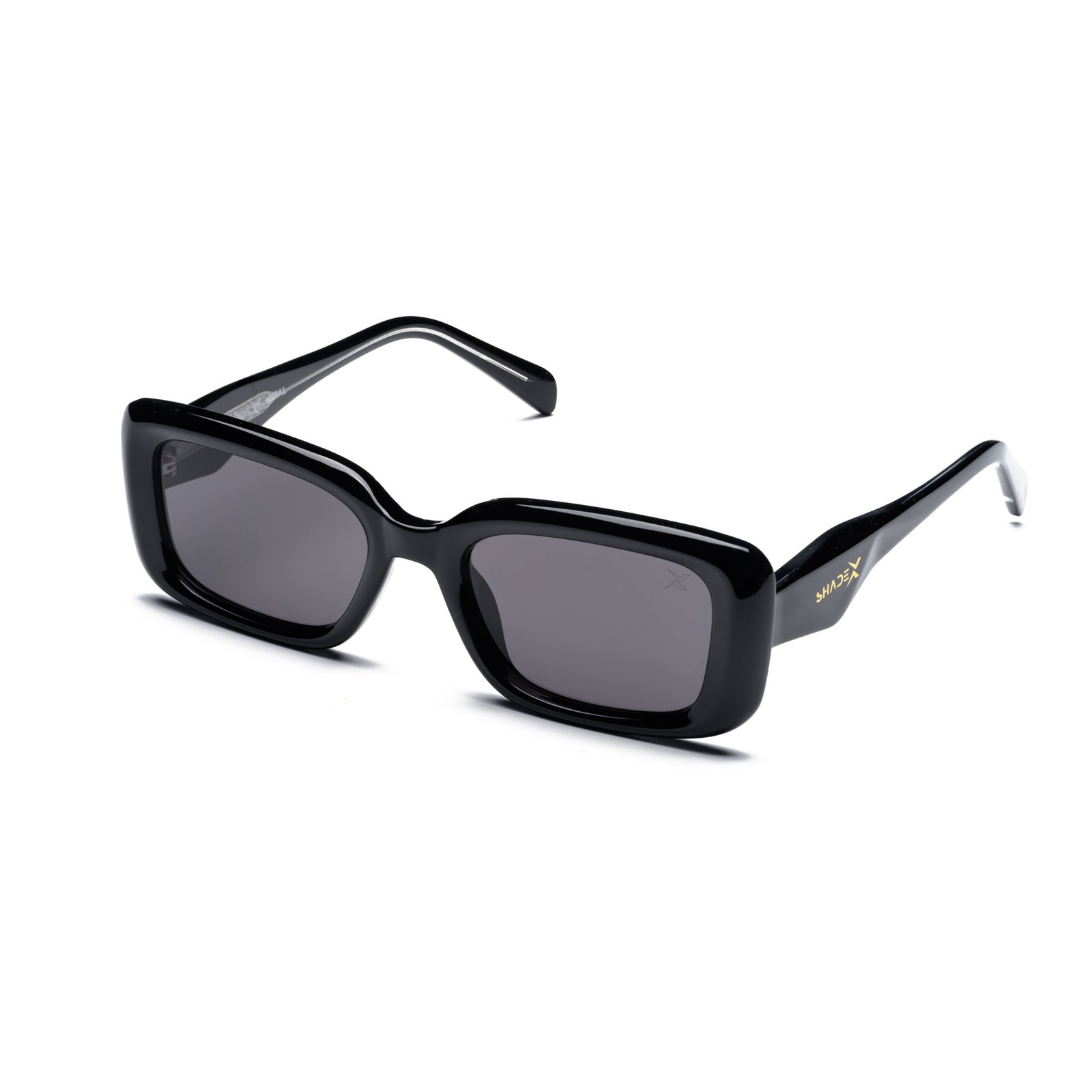 Retro Bloc Sunglasses – Model 8840 | C7 – Glossy Black / Smoke Grey - Image 3