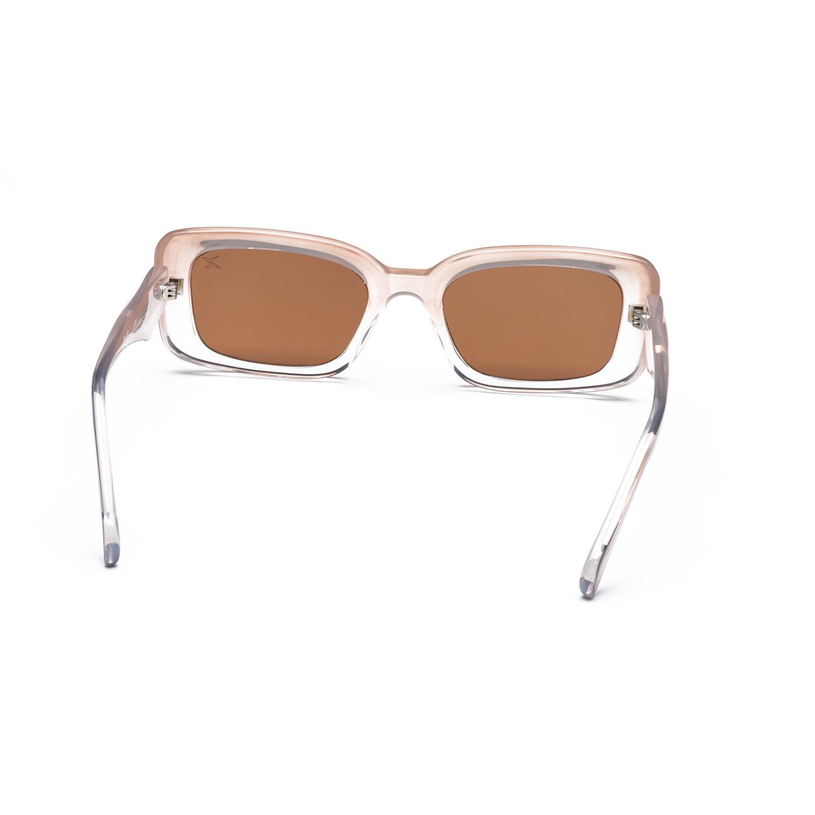 Retro Bloc Sunglasses – Model 8840 | C4 – Peach Crystal / Brown - Image 4