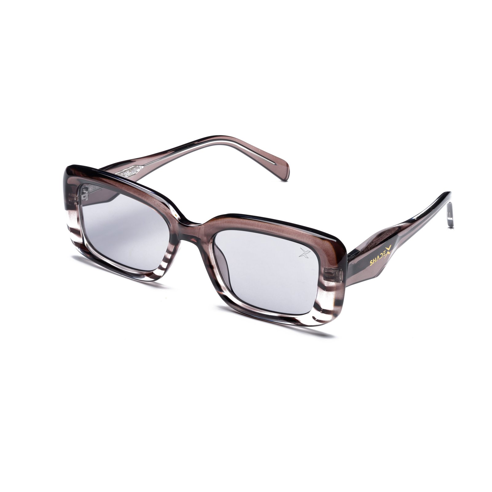 Retro Bloc Sunglasses – Model 8840 | C5 – Smoky Brown / Silver Mirror - Image 3