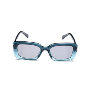 Retro Bloc Sunglasses – Model 8840 | C6 – Teal Fade / Silver Mirror