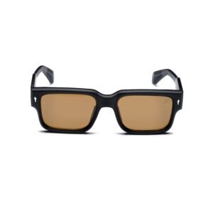 Bold Square Sunglasses – Model 9810 | C1 – Matte Black / Brown