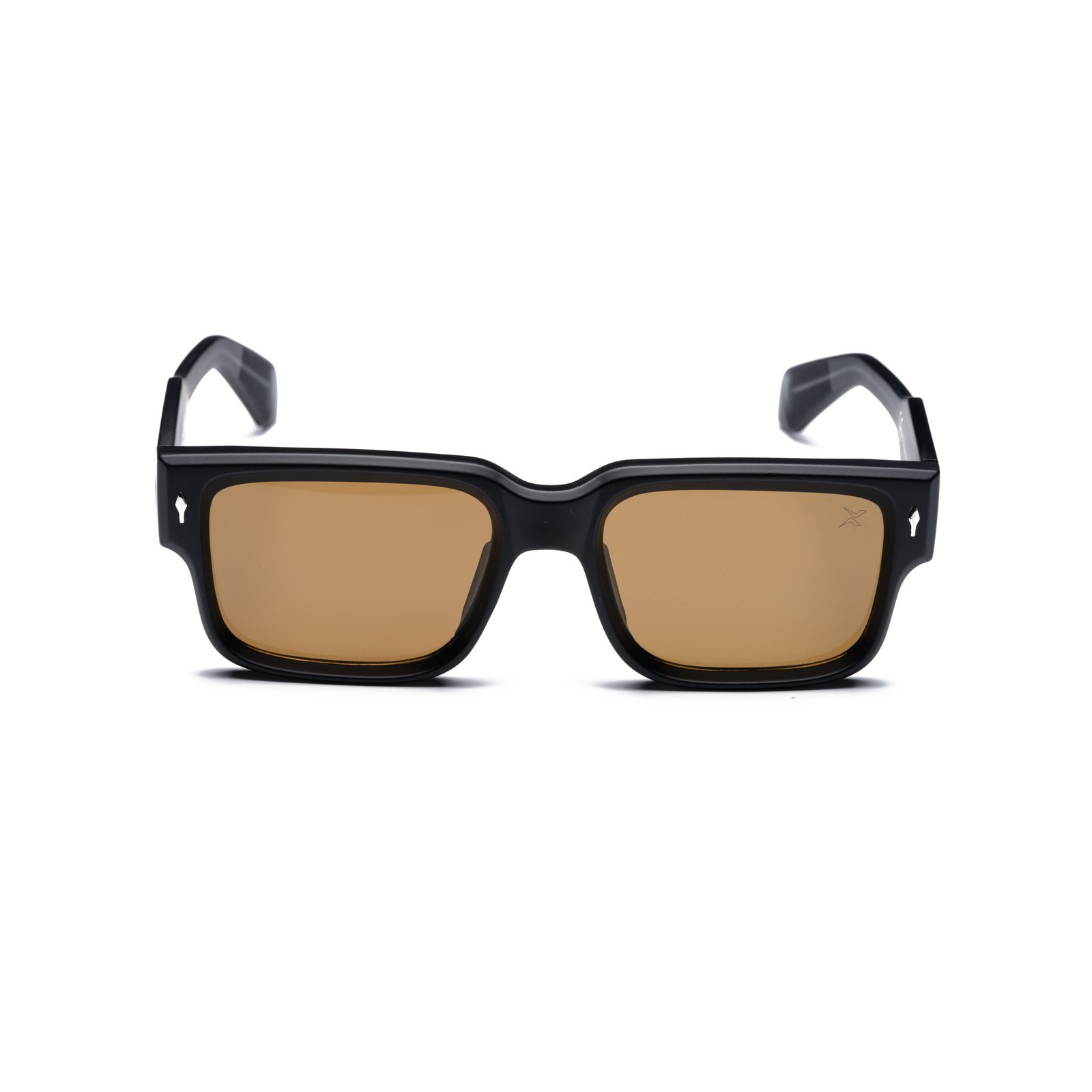 Bold Square Sunglasses – Model 9810 | C1 – Matte Black / Brown