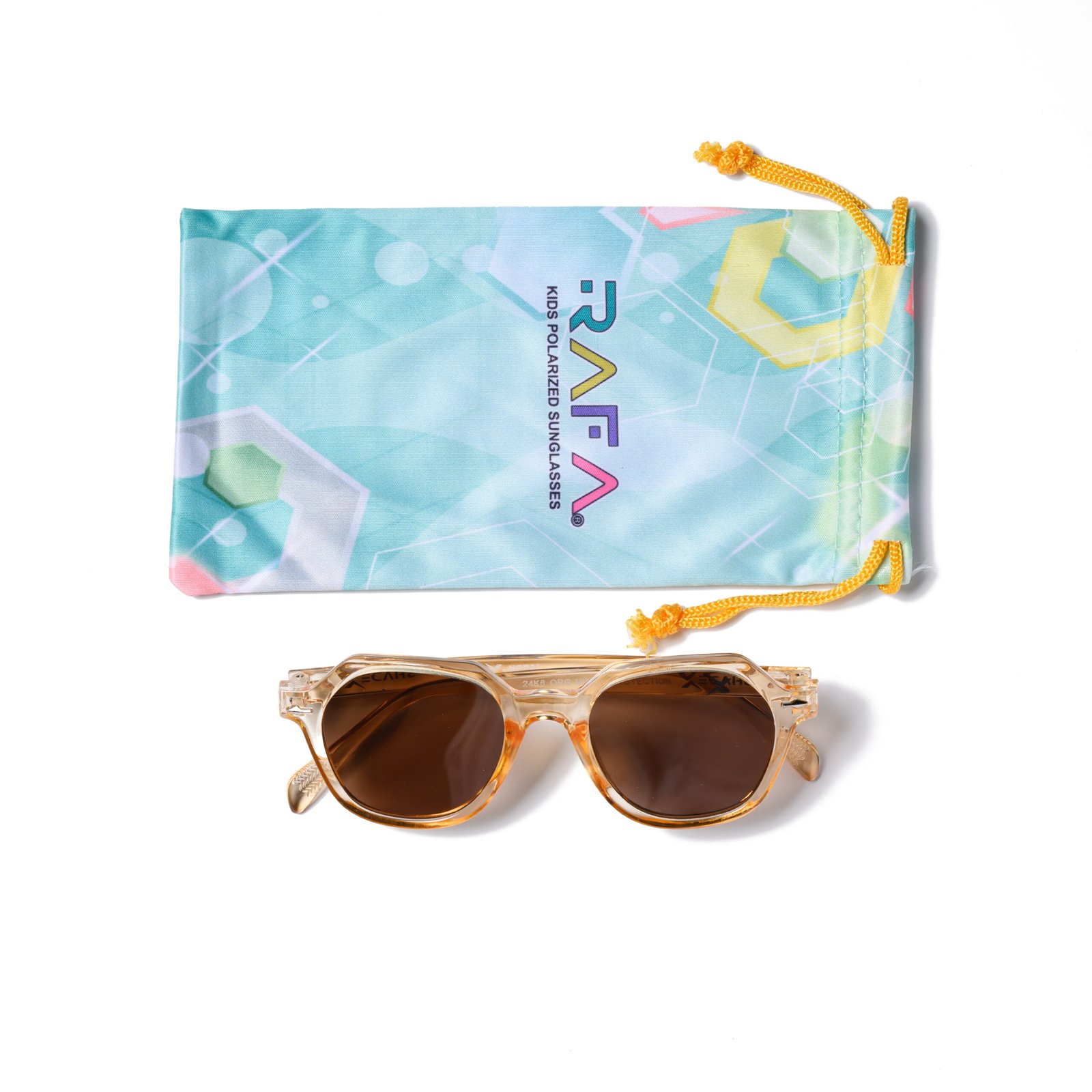 RAFA Kids Polarized Baby Round Sunglasses – 24K6 | Orange - Image 6