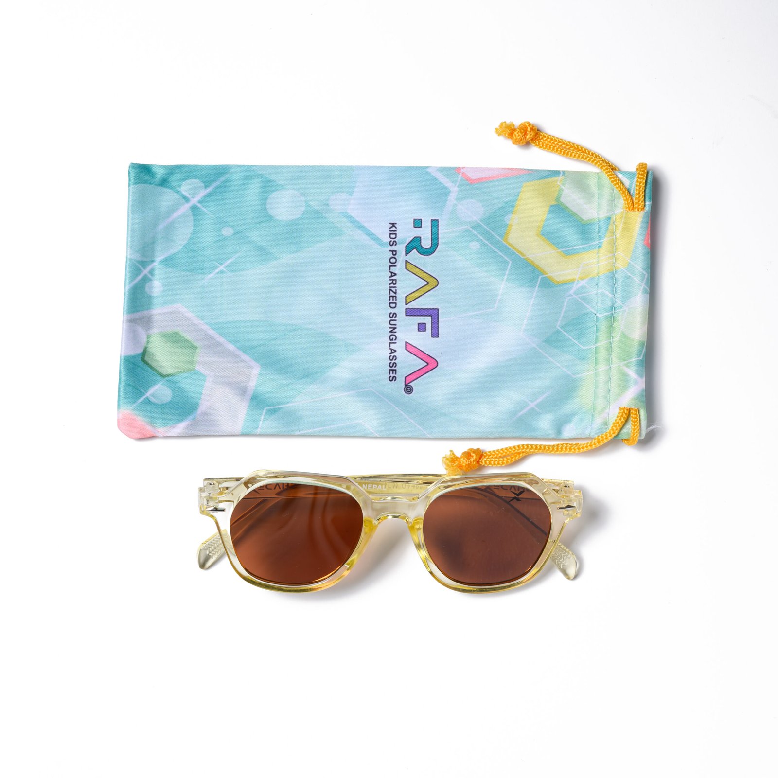 RAFA Kids Polarized Baby Round Sunglasses – 24K6 | Yellow - Image 6